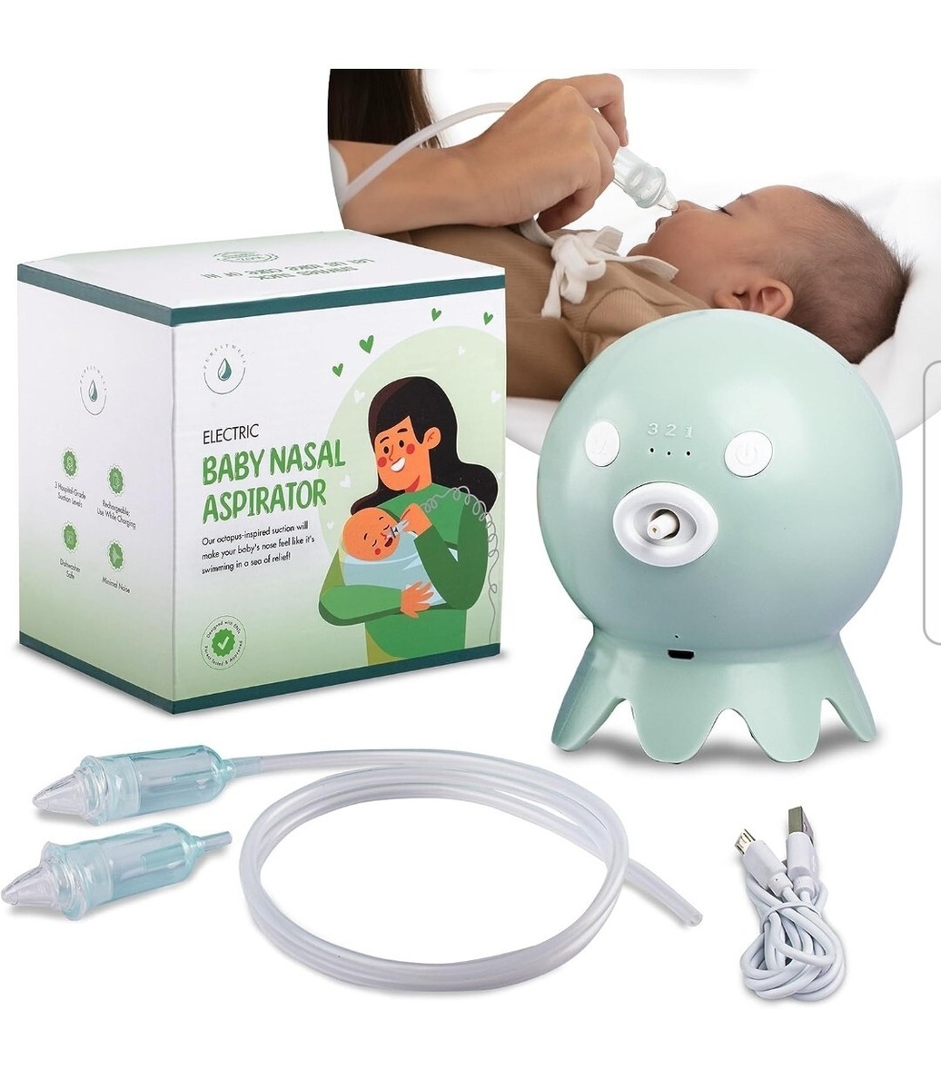 Nose Nuk Aspirator Purelywell Electric Rechargeable Baby Nasal Aspirator
