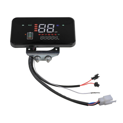 Elektrische LCD-displaymeter met achtergrondverlichting, waterdichte elektrische fietssnelheidsmeter, multifunctionele ebike-displaymeter, lichtgewicht, lange levensduur