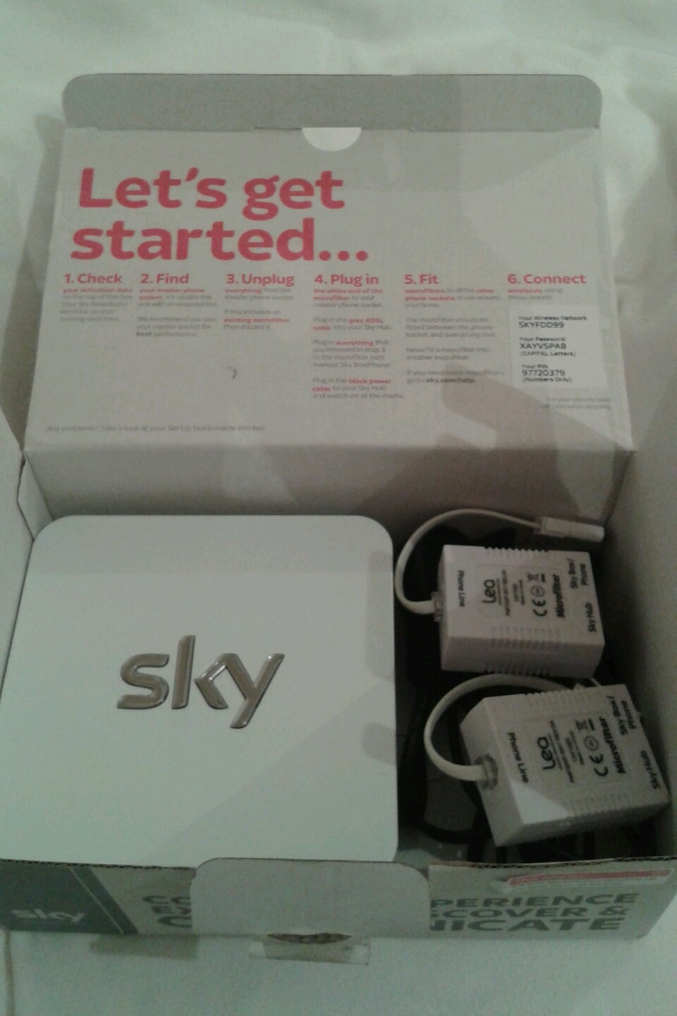 SKY Hub SR101 Wireless Internet Broadband Router White | eBay
