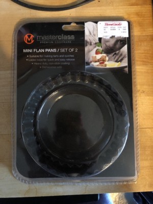 NEW Masterclass Round Circular 4.5'' Mini Flan Pan Set Non-stick