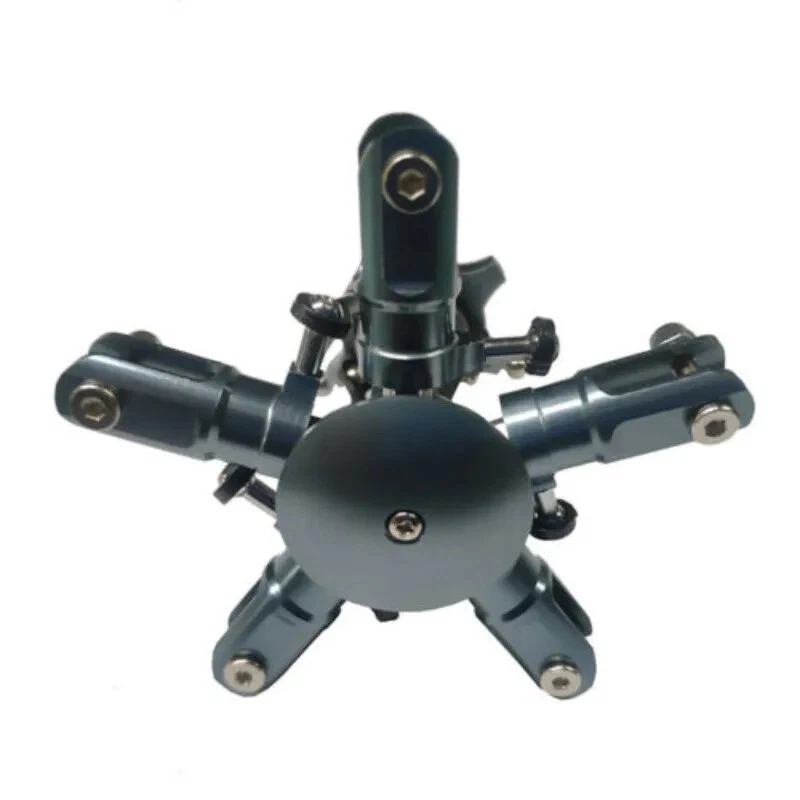 Conjunto de cabeça de rotor principal de metal controle remoto 4/5 lâminas para brinquedos de helicóptero de controle remoto Align Trex 450 - Imagem 3 de 4