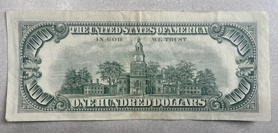 1977 $100 Hundred Dollar Bill Federal Reserve Note  Boston, MA - Image 2 of 4