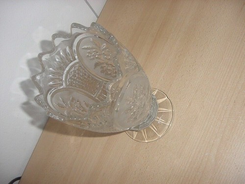 Antique, 2.1 kg heavy, beautiful, crystal glass vase ART NOUVEAU - Picture 2 of 5