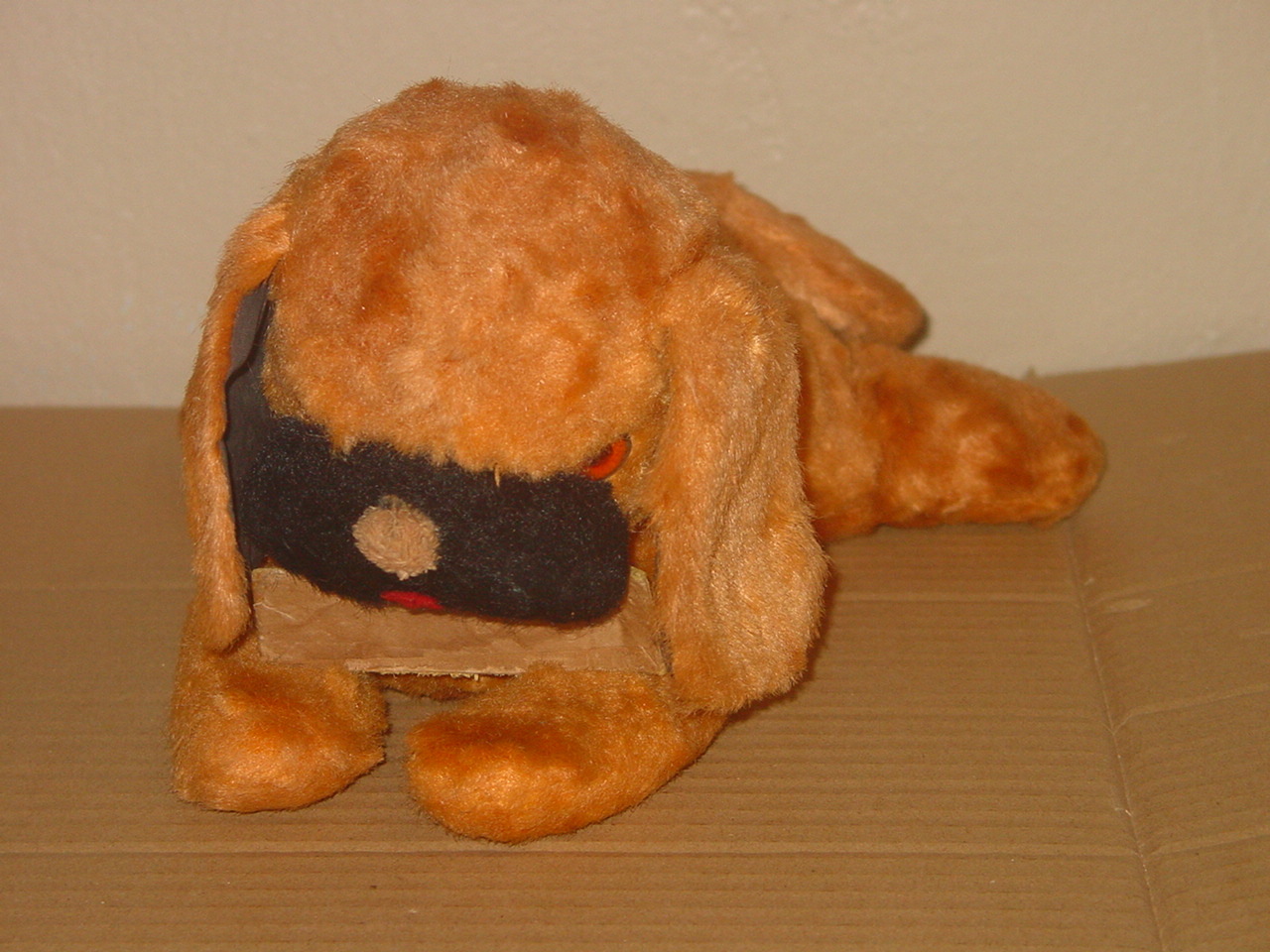 VERY OLD VINTAGE GUND CREATION LAYING PUPPY DOG STUFFED PLUS