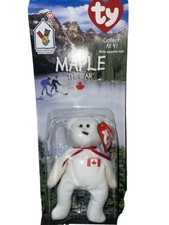 mcdonald's ty maple the bear beanie baby with errors 