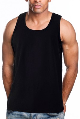 plain black tank top