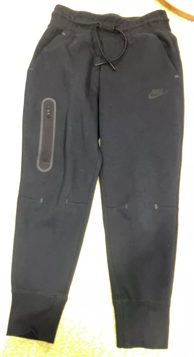 Nike Sportswear Girl Tech Fleece Pants Kids Size S Small Black CZ2595-010