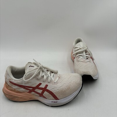 #ad Asics DYNABLAST White Light Garnet Knit Lace Up Low Top Running Sneakers 6.5 $27.99