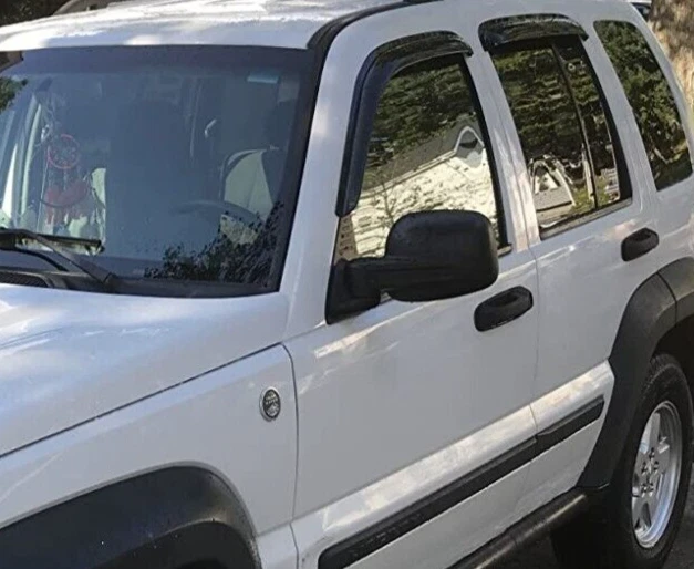 Protectores de lluvia contra humo AVS viseras de ventilación 3M cinta adhesiva para Jeep Liberty SUV 2002-2007 Foto 3 de 4