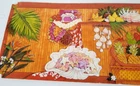 Vintage Mattel 1987 Barbie Island Fun Hut Backdrop Scenery #4414 Cardboard