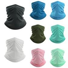 Men Women Outdoor Thin Cooling Neck Gaiter Scarf Face Mask Breathable Bandana US
