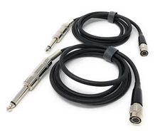 2 x Guitar Input Cable for Audio-Technica Wireless Body Pack Transmitters