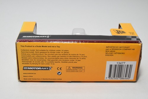 B68 1:87 MOTORART 13477 JCB HMEE TERNA PALA GRU GIALLO MIB 2 - Foto 6 di 6
