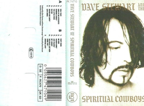 Dave Stewart And The Spiritual Cowboys CASSETTE ALBUM RCA Pop Rock Synth-pop - Picture 2 of 4