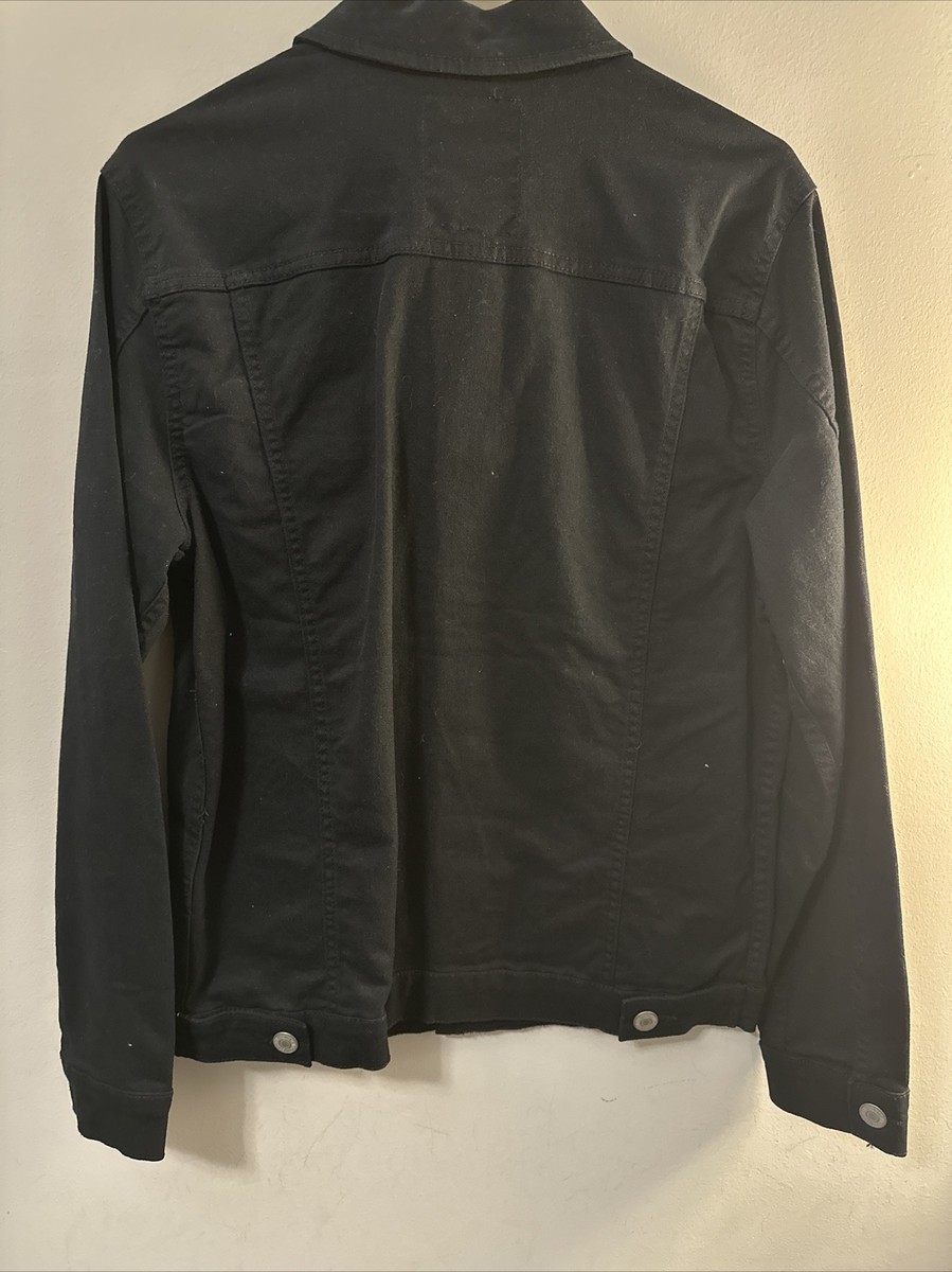 Jack & Jones 257804 Mens Colored Denim Trucker Jacket Black