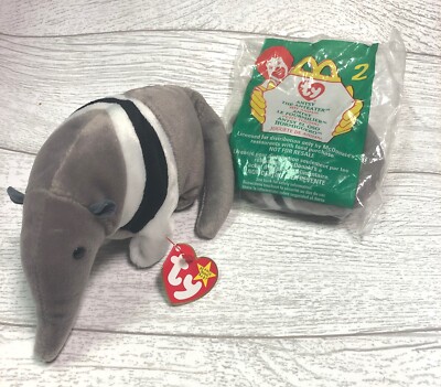 Ants Anteater 5th Gen '98 Retired Ty Beanie Baby Collectible & Antsy Teenie Lot