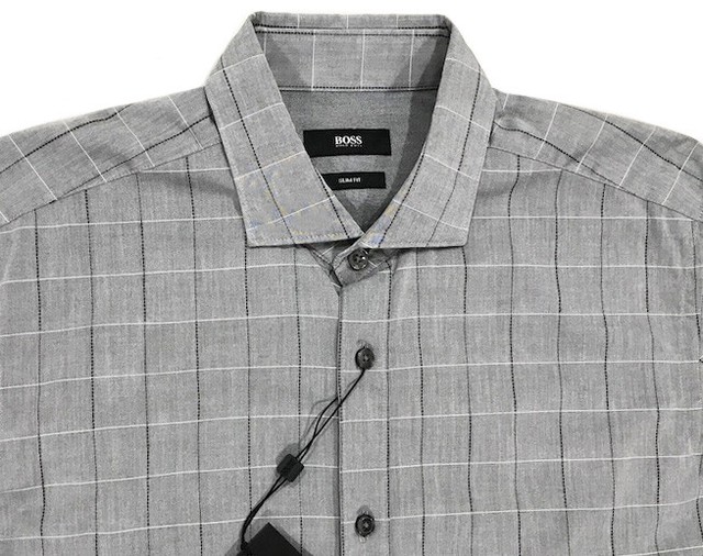 hugo boss plaid shirt
