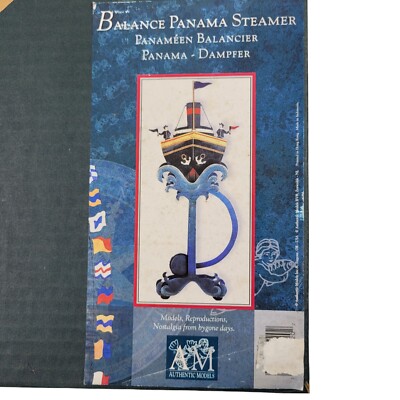 Authentic Models Balance Toy Retired Panama Steamer Rustic Nautical Decor New