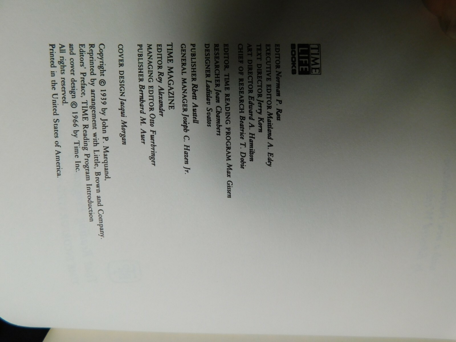 Wickford Point by John P. Marquand 1966 Paperback eBay