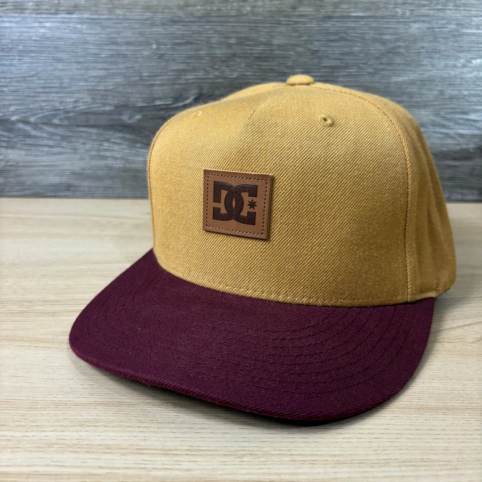 DC Hat Cap Snapback Yellow Mustard Skateboarding Outdoors One Size Adjustable - Image 3 of 4