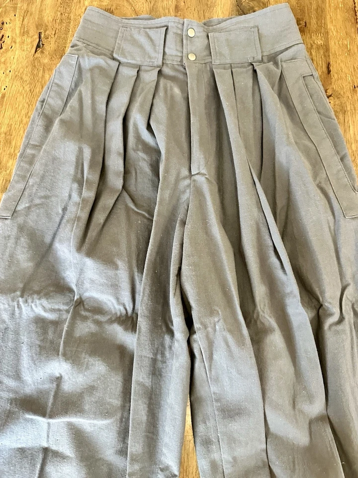 VINTAGE 80S 90S FORENZA HIGH WAIST PARACHUTE BARREL LEG TAPERED PANTS SZ 6 - Image 2 of 4