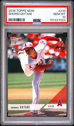 2018 Topps Now Shohei Ohtani #210 RC GEM MT PSA 10