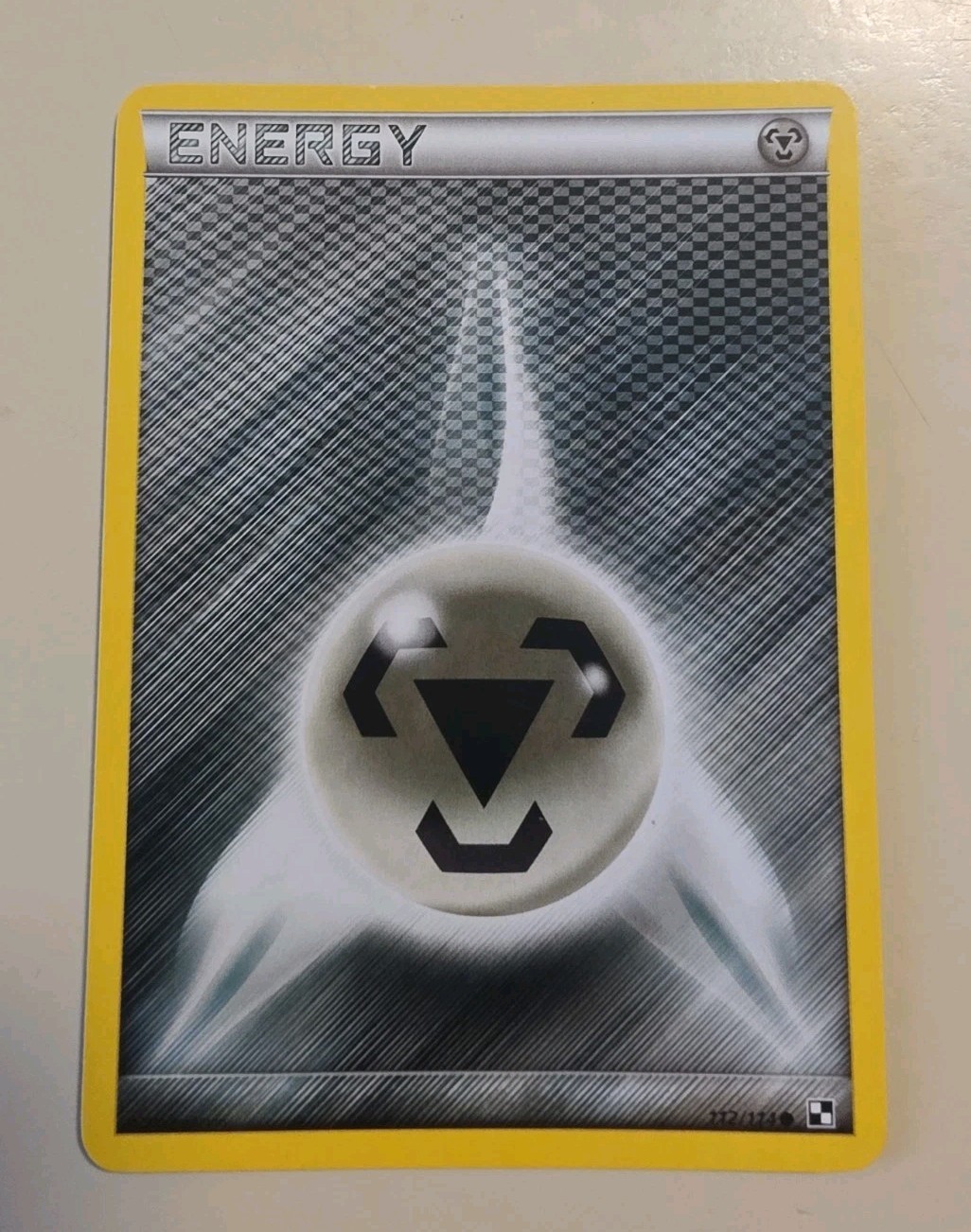 2011 Pokemon, Black & White Base, #112/114 Metal Energy, Common V5