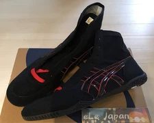 ASICS Wrestling Shoes Black x Black x Red 1083A001 EX-EO successor to TWR900