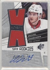 2018-19 SPx 08-09 Retro Rookies Jersey 28/199 Tier 1 Michael Rasmussen Auto gn7