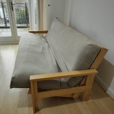 3-Seater Futon Sofa Bed – Excellent Condition – Collection Only