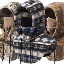 Thicken Fleece Balaclava Windproof Winter Warm Hood Ski Full Face Mask Hat Cap