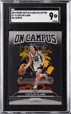 2024 PANINI CAITLIN CLARK COLLECTION ON CAMPUS #CC-T2 CAITLIN CLARK SGC 9