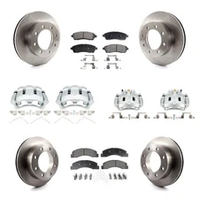 Front Rear Brake Rotors Pads Calipers Kit for Ford F-250 Super Duty 2001-2004 oe