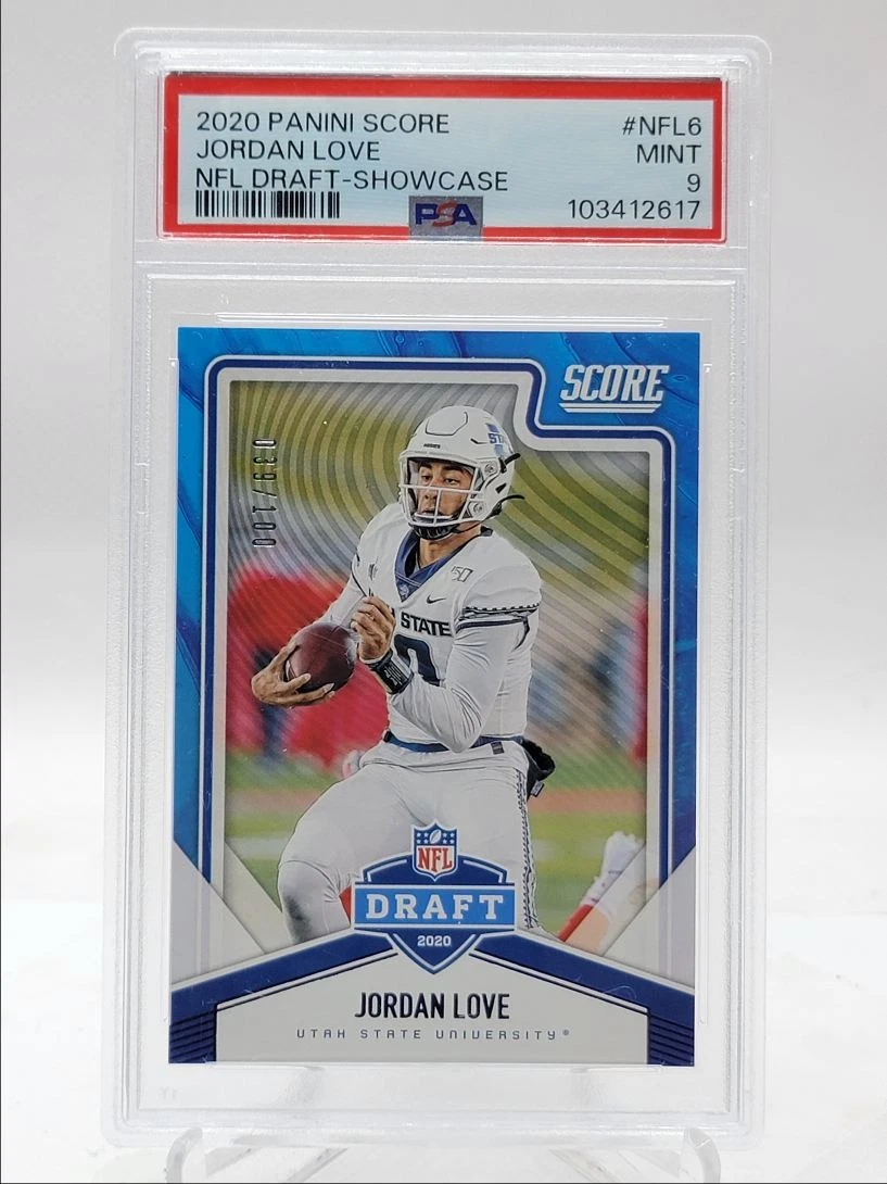 Jordan Love Panini Score NFL Draft #NFL6 Showcase
