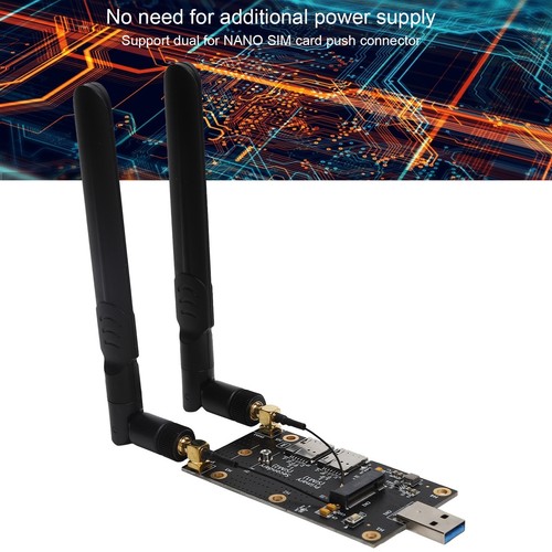 M.2 To USB3.0 With SIM Card Slot Antenna Connector For 3G/4G/5G Module Adapte FY - Afbeelding 9 van 24