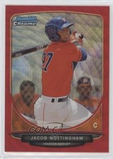 2013 Bowman Draft Picks Chrome Red Wave Refractor 18/25 Jacob Nottingham 0b2