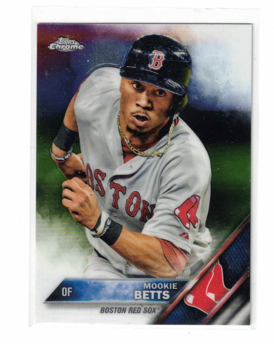 2016 Topps Chrome #161 Mookie Betts BASEBALL Boston Red Sox