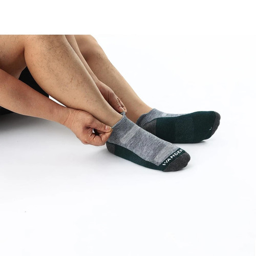 Merino Wool Ankle Athletic Hiking Socks 3 Pairs Thin Lightweight Cushioned Lo... - Picture 5 of 8