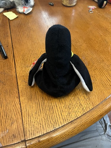 Ty Waddle The Penguin Style 4075 Beanie Baby P.V.C Pellets China Multiple Errors - Picture 5 of 18
