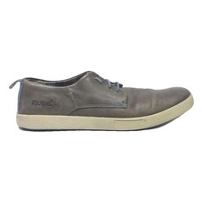 KICKERS Casual Mens Leather Lace-Up Shoes Grey UK 11 Comfortable Fashion