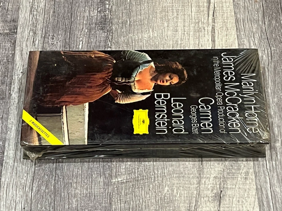 BIZET: Carmen - Horne, McCracken, Bernstein 3 Musicassettes SET/1973)-NEW/SEALED - Image 3 of 4