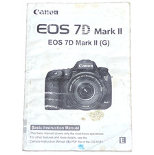 Canon EOS 7D Mark II Camera Basic Instruction Manual Booklet Genuine Pocket 6 in