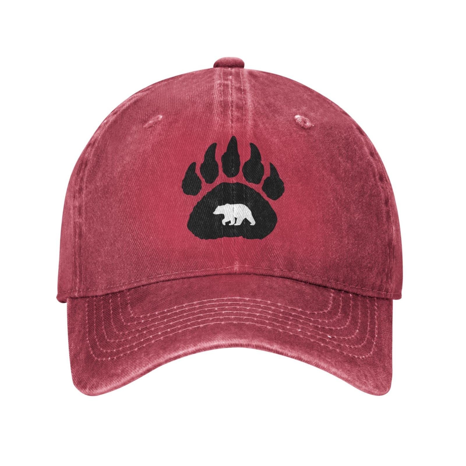 Native American Bear Claw Cotton Washed Unisex Baseball Cap for Men and Women