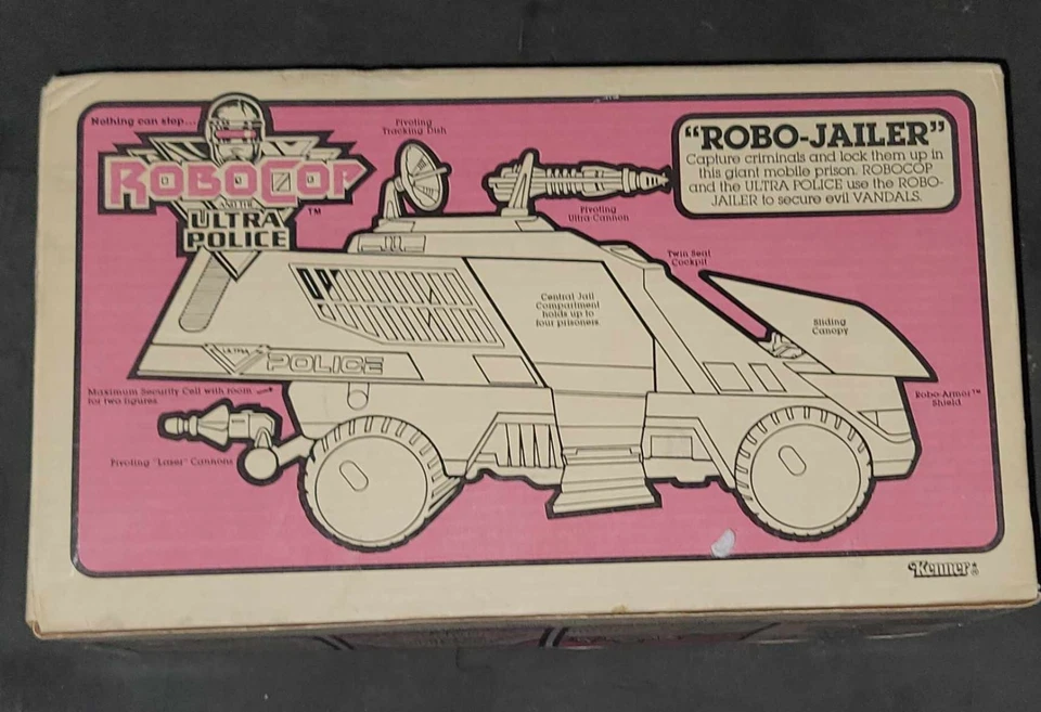 Kenner RoboCop 1989 vehículo robo carcelero ultra policía - caja abierta - completo sin usar Foto 4 de 4