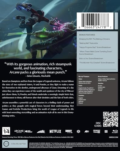 Arcane: League Of Legends - Season One - Limited Edition Steelbook [Bl Blu_ray - Bild 3 von 4