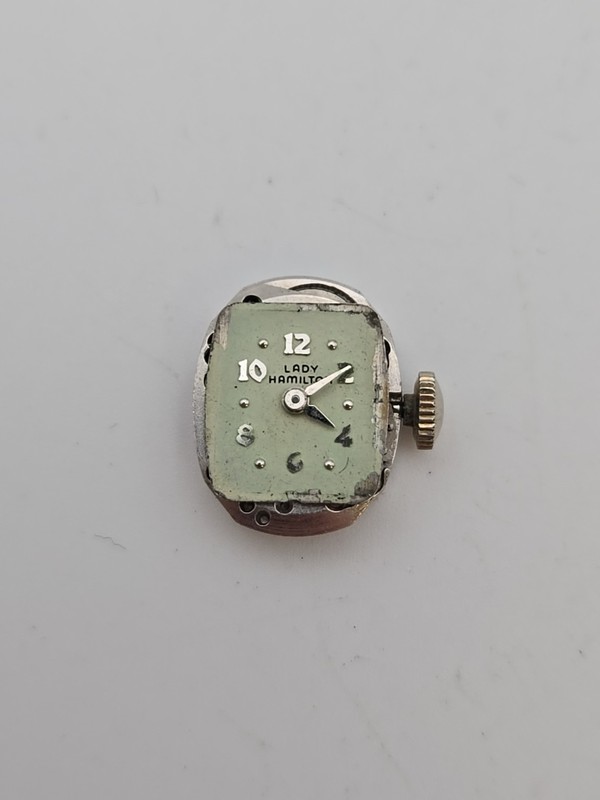 Vintage Lady Hamilton 14mm Manual Movement & Dial 