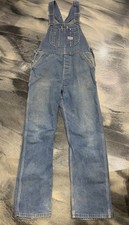 Vintage USA Big Smith Work Farm Trucker Denim Hipster Bib Overalls Mens 36x32