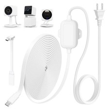 25FT Outdoor Power Adapter  L-Shape Micro USB Extension Cable - WYZE Cam V4 ...
