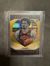 21-22  Prizm Draft Picks - Brilliance Cade Cunningham #1 Gold Prizm 5/10 (RC)