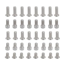 40Pcs CAMVATE 1/4"-9/13/16/19mm Screw Stainless Steel w/Button Head & Cup Head